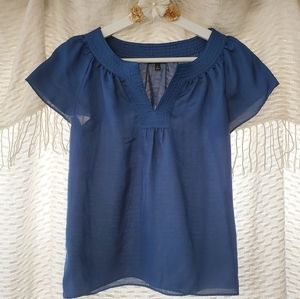Beautiful Navy Blue Blouse